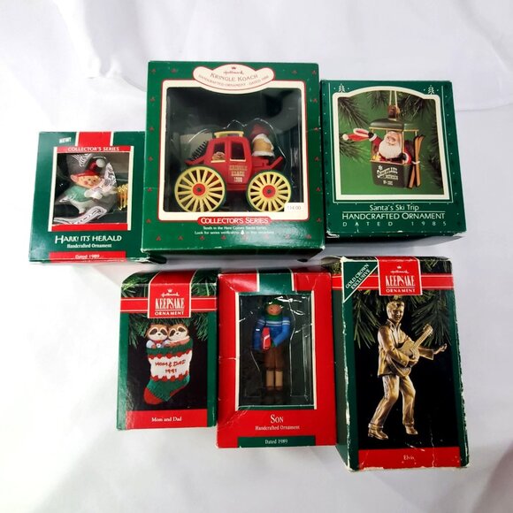 Vintage Hallmark Keepsake Christmas Ornaments 1980s to 2006 Lot Of 19 - Picture 2 of 5